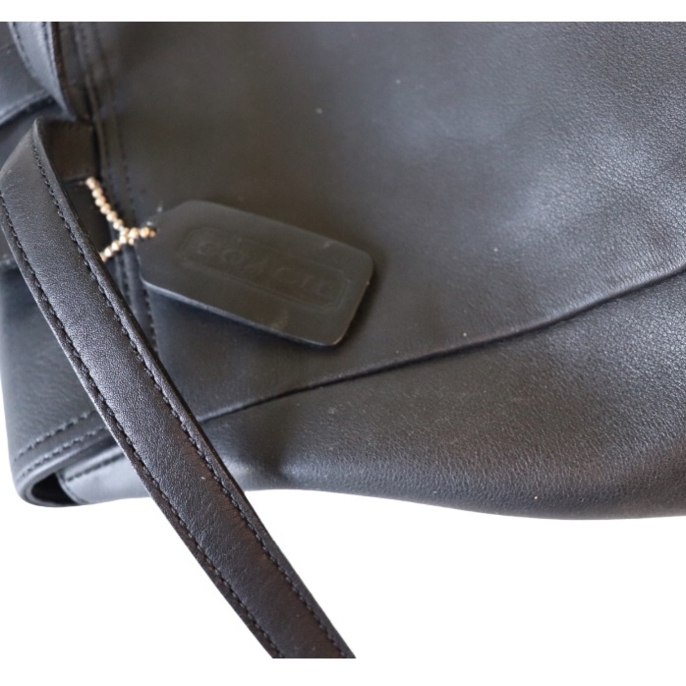 Coach Vintage Hampton Legacy Smooth Black Leather Backpack #9827 - Picture 10 of 12
